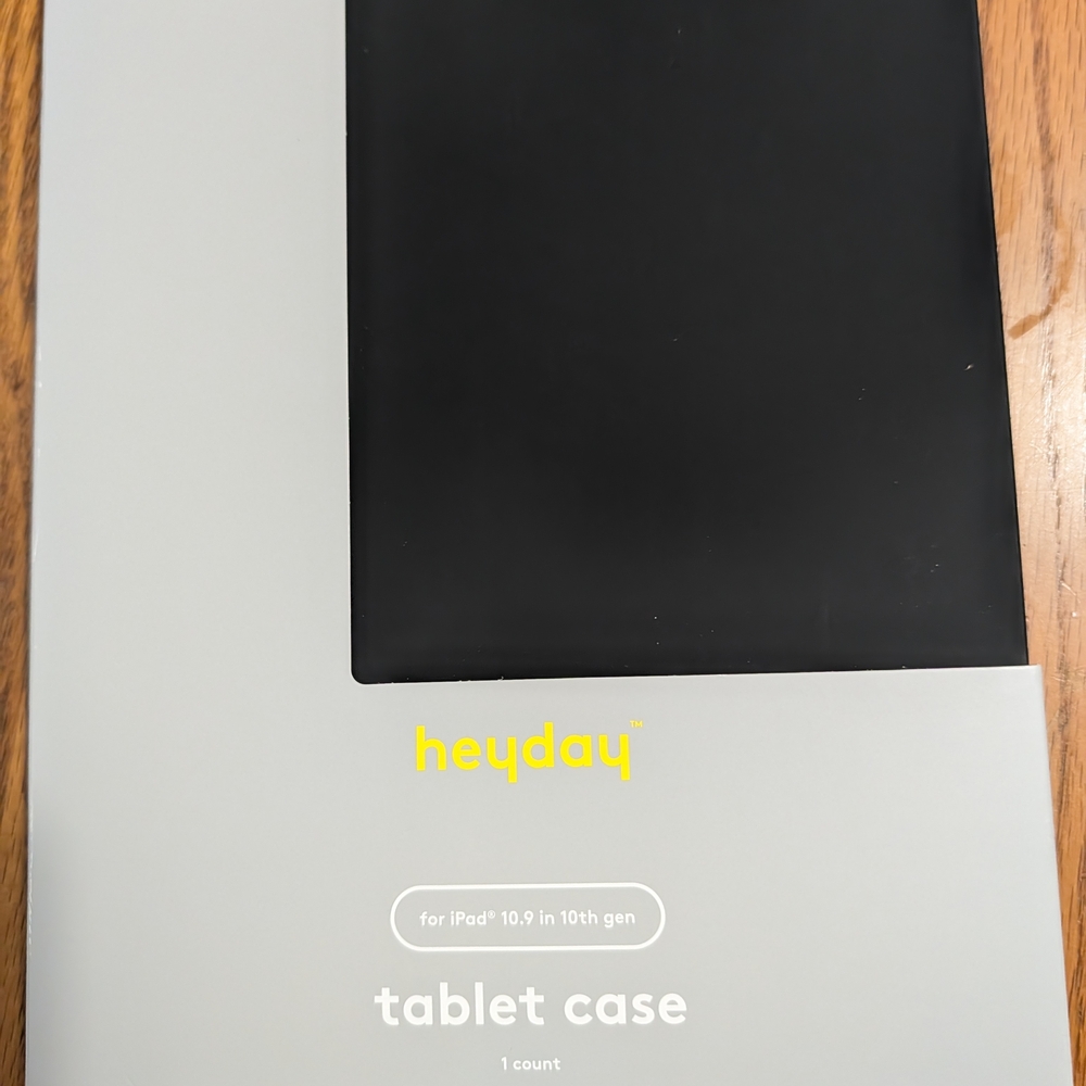 Heyday Sleek Black Tablet Case for iPad 10.9" 10th Gen